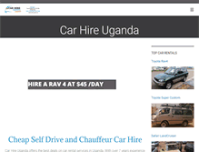 Tablet Screenshot of carhireuganda.com